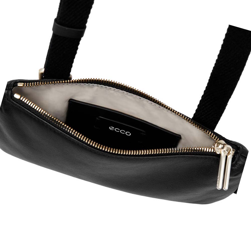 Women's Ecco Pillow Waist Shoulder Bags Black | Canada 381CTV